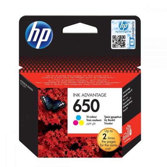 Ink HP No 650 Tri-Color Ink Crtr