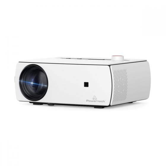 Powertech PT-983 Projector Full HD Λάμπας LED με Wi-Fi και Ενσωματωμένα Ηχεία Λευκός