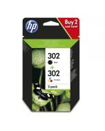 Ink HP No 302 2-pack Black-Tri-color Original Ink Cartridges (X4D37AE)